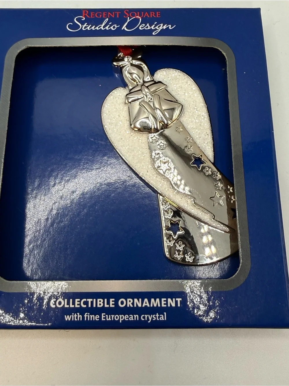 Regent square Baby's First Christmas 2025 Pink Heart Ornament & angel ornament